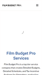 Mobile Screenshot of filmbudgetpro.com